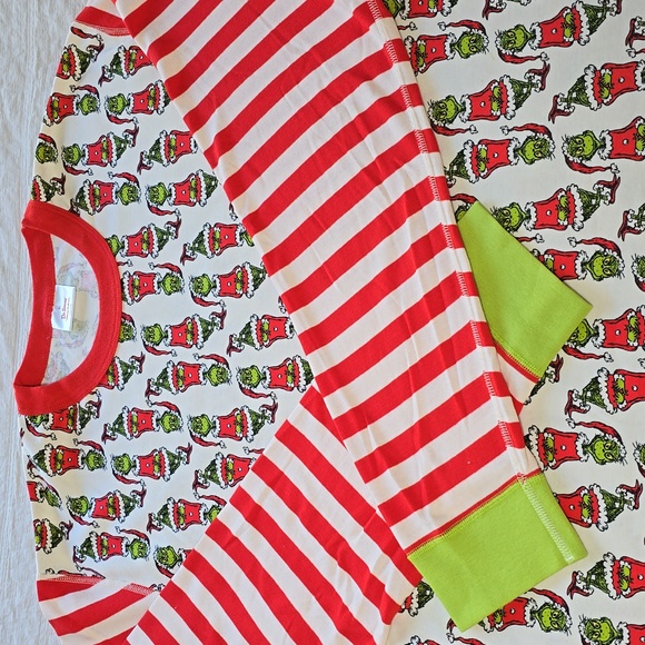 Hanna Andersson Unisex Grinch Long John Pajama Top - Picture 2 of 10
